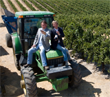 ken warwick and nigel lythgoe in the vineyard