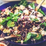 Blue Bowl with Grilled Chicken Salad