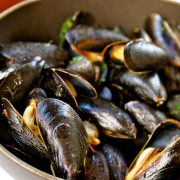 Steamed Mussels in White Wine Tarragon Broth 2 Steamed Mussels in White Wine Tarragon Broth--so easy