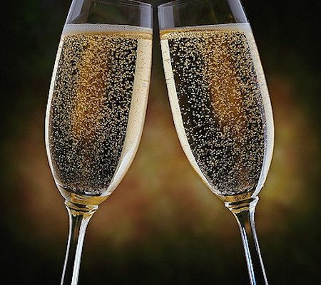 The Easiest Champagne Cocktail Ever - forget hiring a bartender, wow your guests with this incredibly easy Champagne cocktail. It's the perfect drink for a special toast.