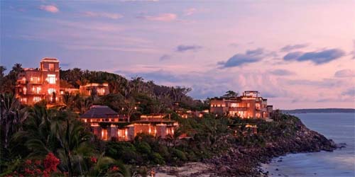 Mexico Travel at Imanta Resort pictured at sunset