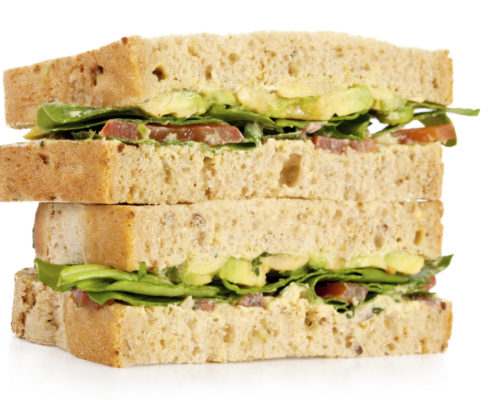 Picnic Sandwiches with Bacon, Tomato and Avocado 8 tomato and avocado picnic sandwiches