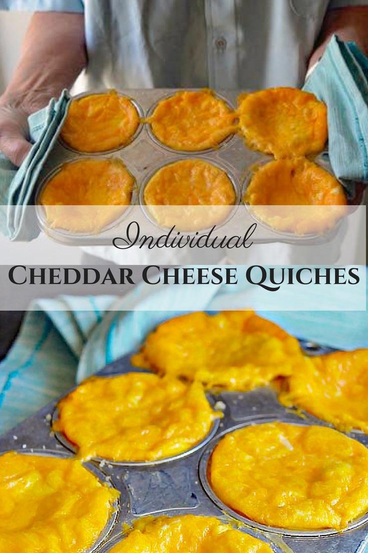 Individual Cheddar Quiche Bites 