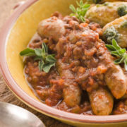 sausage stew from Romancing the Stove