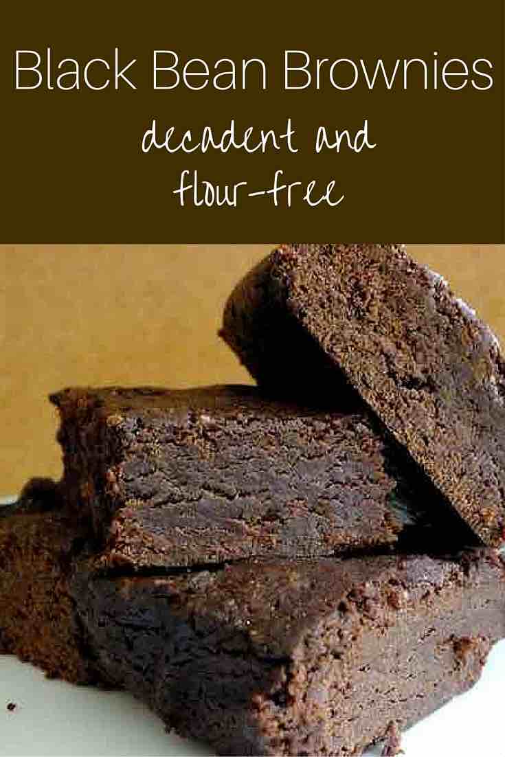 Black Bean Chocolate Brownies--flour-free and so delicious