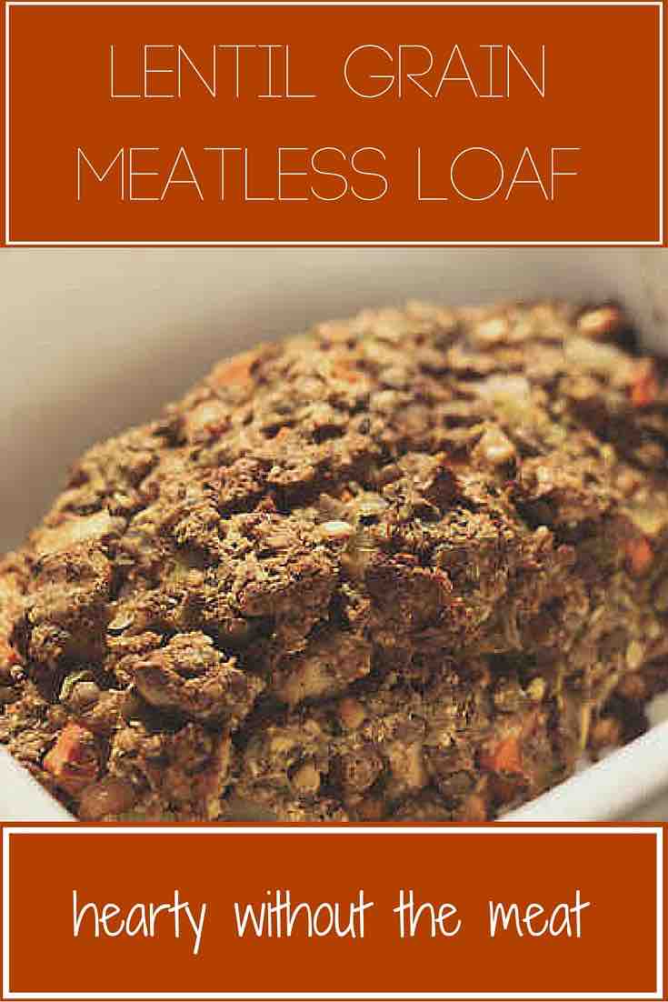 Lentil Grain Meatless Loaf