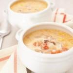 How to Make a Decadent Lobster Stew with White Wine 2 two bowls of lobster stew