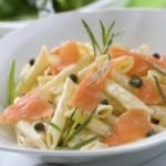 Recipe for Smoked Salmon Pasta with Light “Cream” 2 Recipe for Smoked Salmon Pasta with Cream Sauce