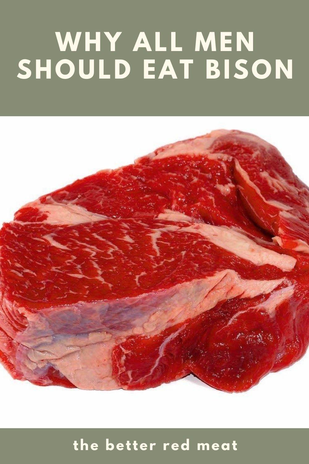 the benefits of bison meat graphic