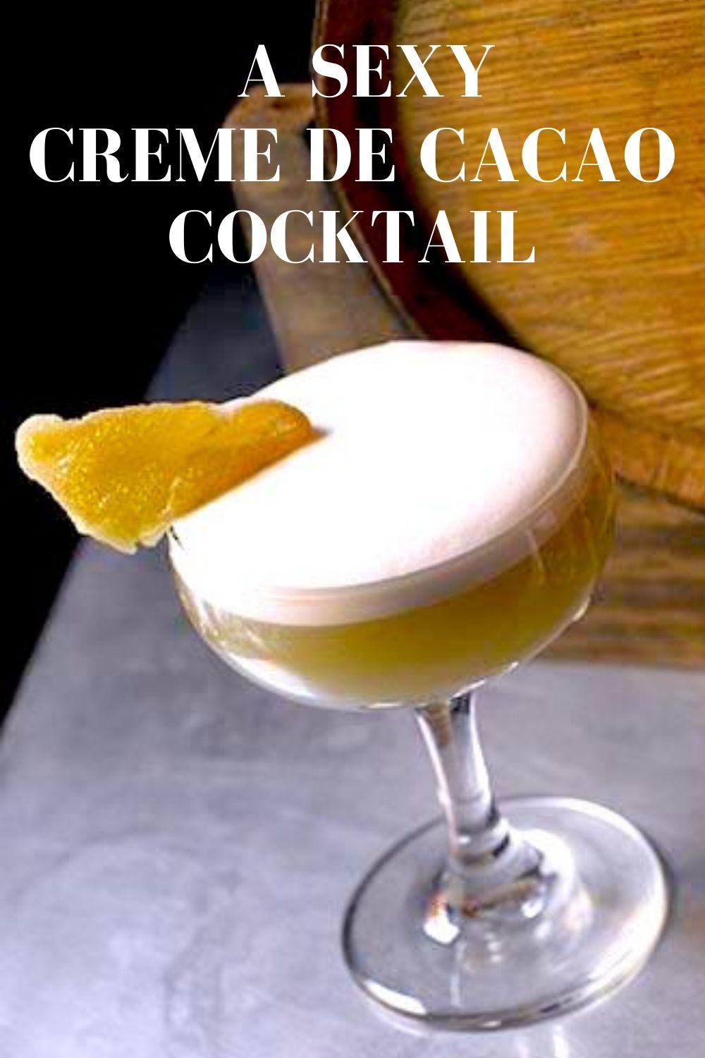 a sexy creme de cacao cocktail