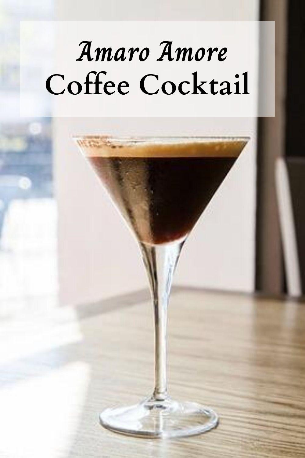 Amaro Amore Coffee Cocktail 