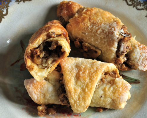 closeup of Grandma's rugelach recipe