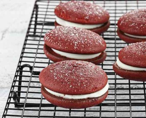 Red Velvet Sandwich Cookies
