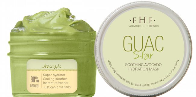 Closeup of Guac Star Avocado Antioxidant Face Mask from FarmHouse Fresh