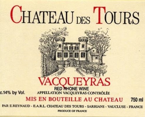 Chateau des Tours bottle label