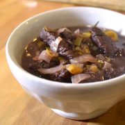 Bison Bourguignon--an easy weeknight stew recipe
