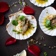 Recipe for Scallops with a Light Watercress Salad