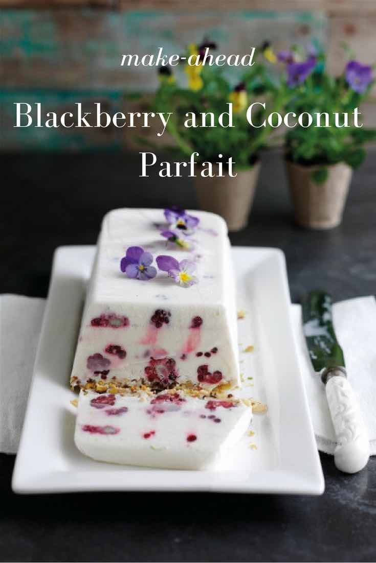 Blackberry and Coconut Parfait - a simple recipe that can be made in advance