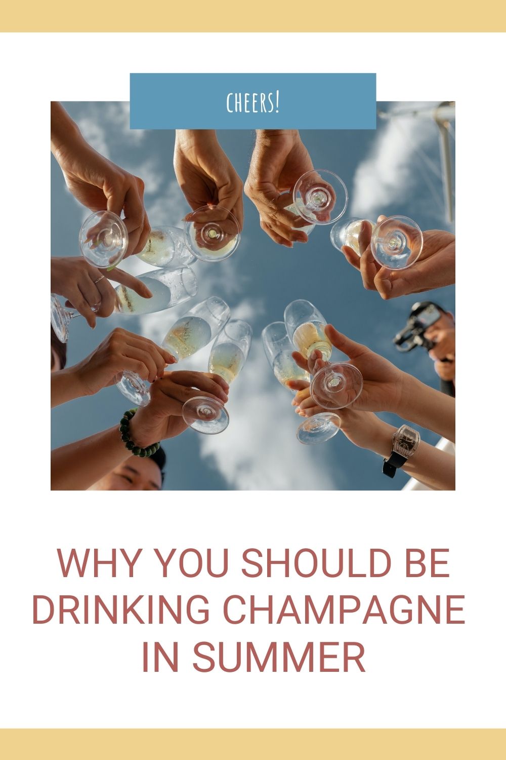 Why you should be drinking champagne in summer graphic