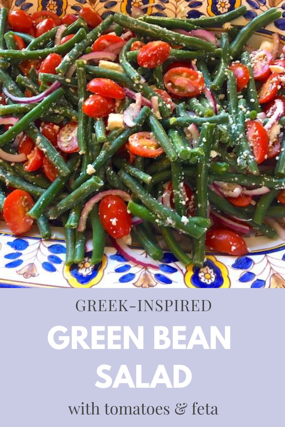 Green Bean Tomato Feta Salad Graphic