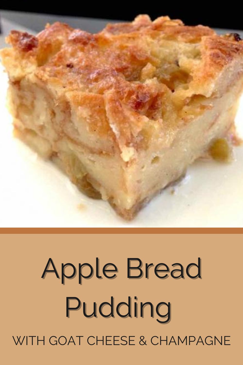 Apple bread pudding graphic