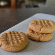 Flourless Salted Peanut Cookies