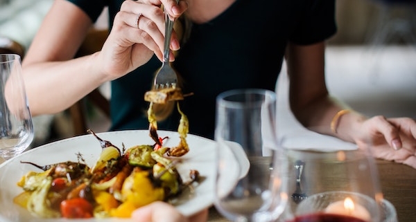 Woman eating