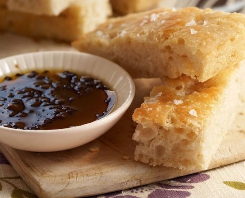 Homemade Focaccia Recipe with Coffee-Pepper Dipping Oil 1