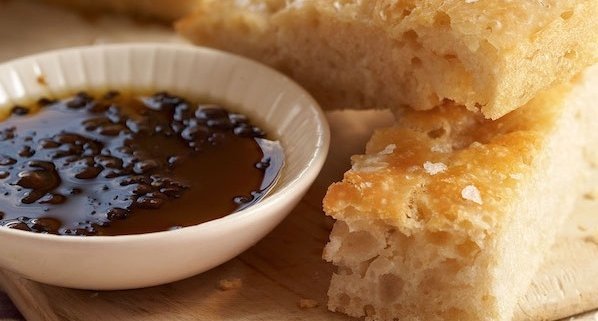 Homemade Focaccia Recipe with Coffee-Pepper Dipping Oil 1