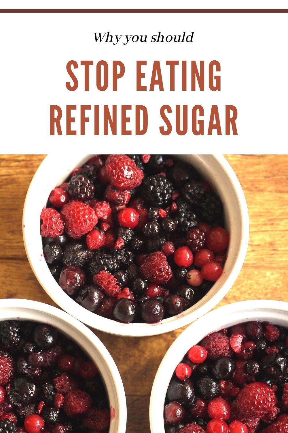 avoid refined sugar graphic