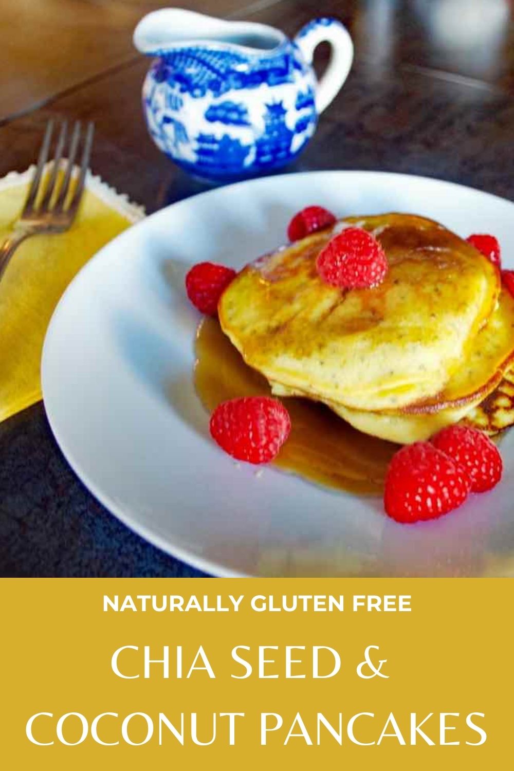 chia seed and coconut pancakes graphic