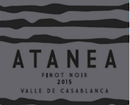 atanea pinot noir closeup of label