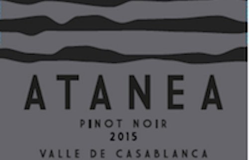 atanea pinot noir closeup of label