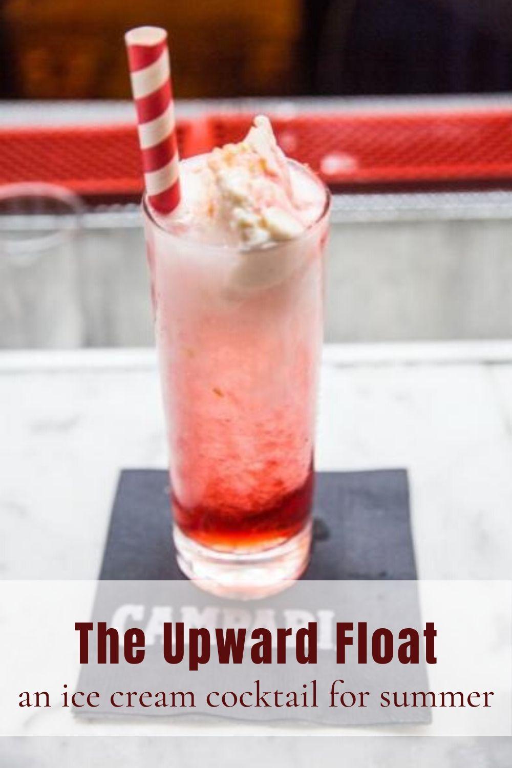 The Upward Float Alcoholic Drink With Ice Cream Graphic
