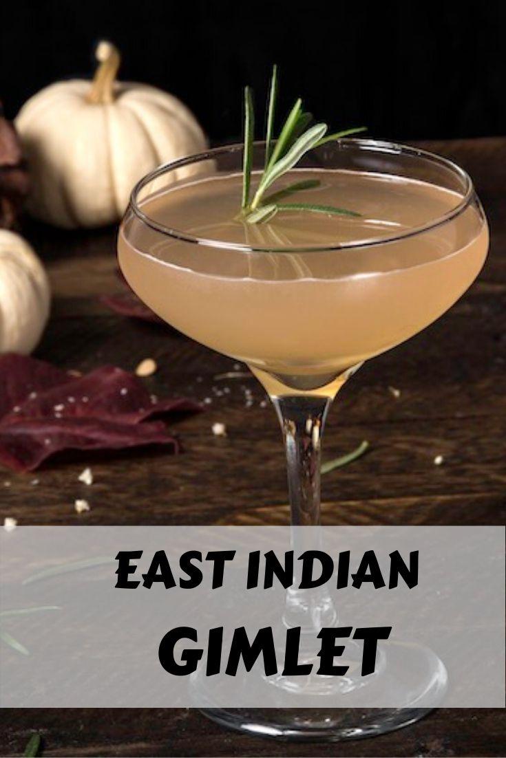 East Indian Gin Gimlet Recipe graphic