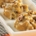 closeup of Soft & Chewy Pumpkin Spice Cookies on a rectangular white plate