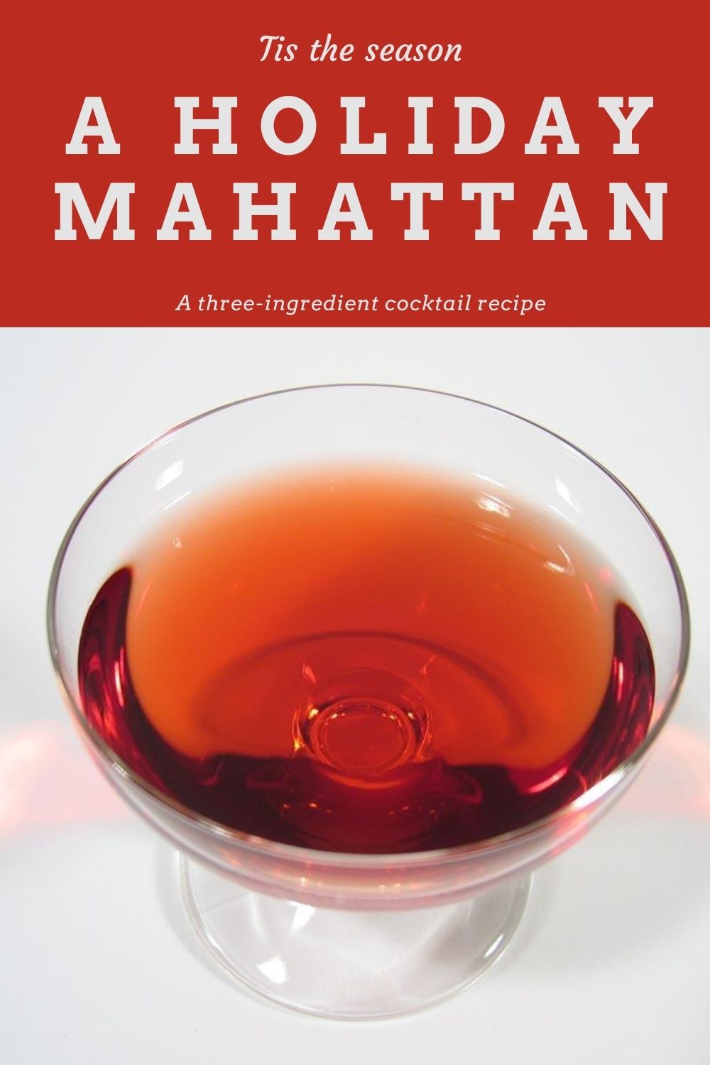 Christmas Manhattan Cocktail graphic