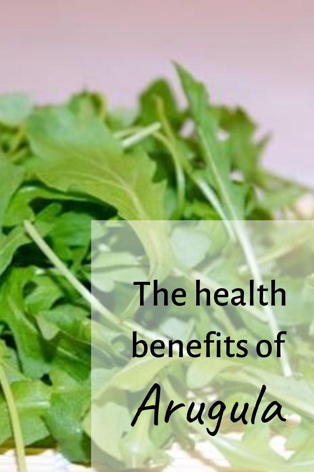 benefits of arugula graphic