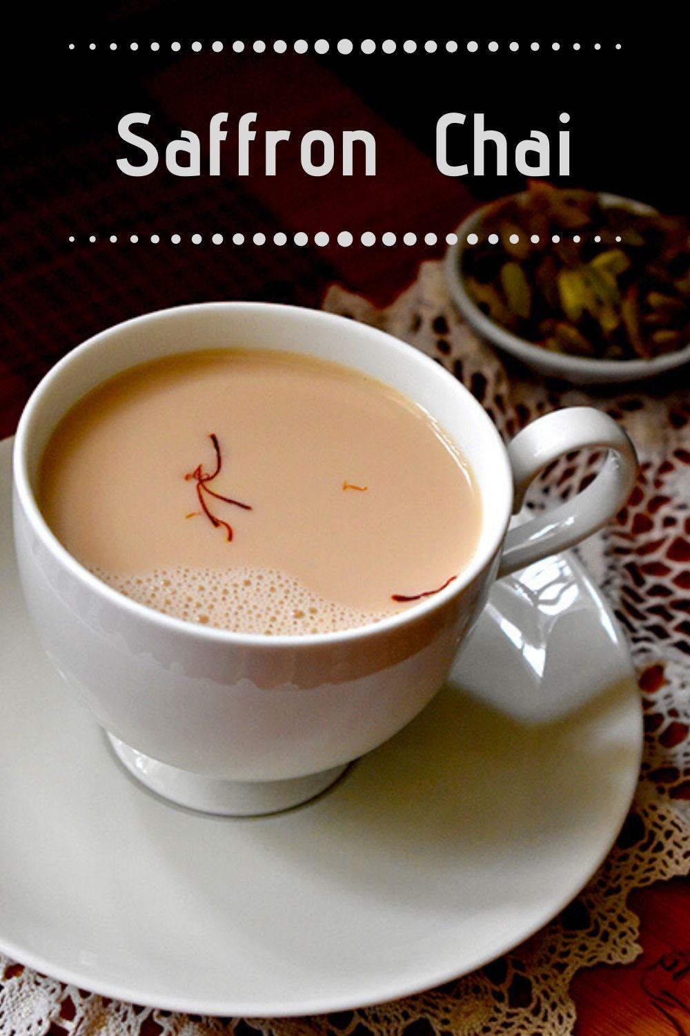 saffron chai recipe graphic