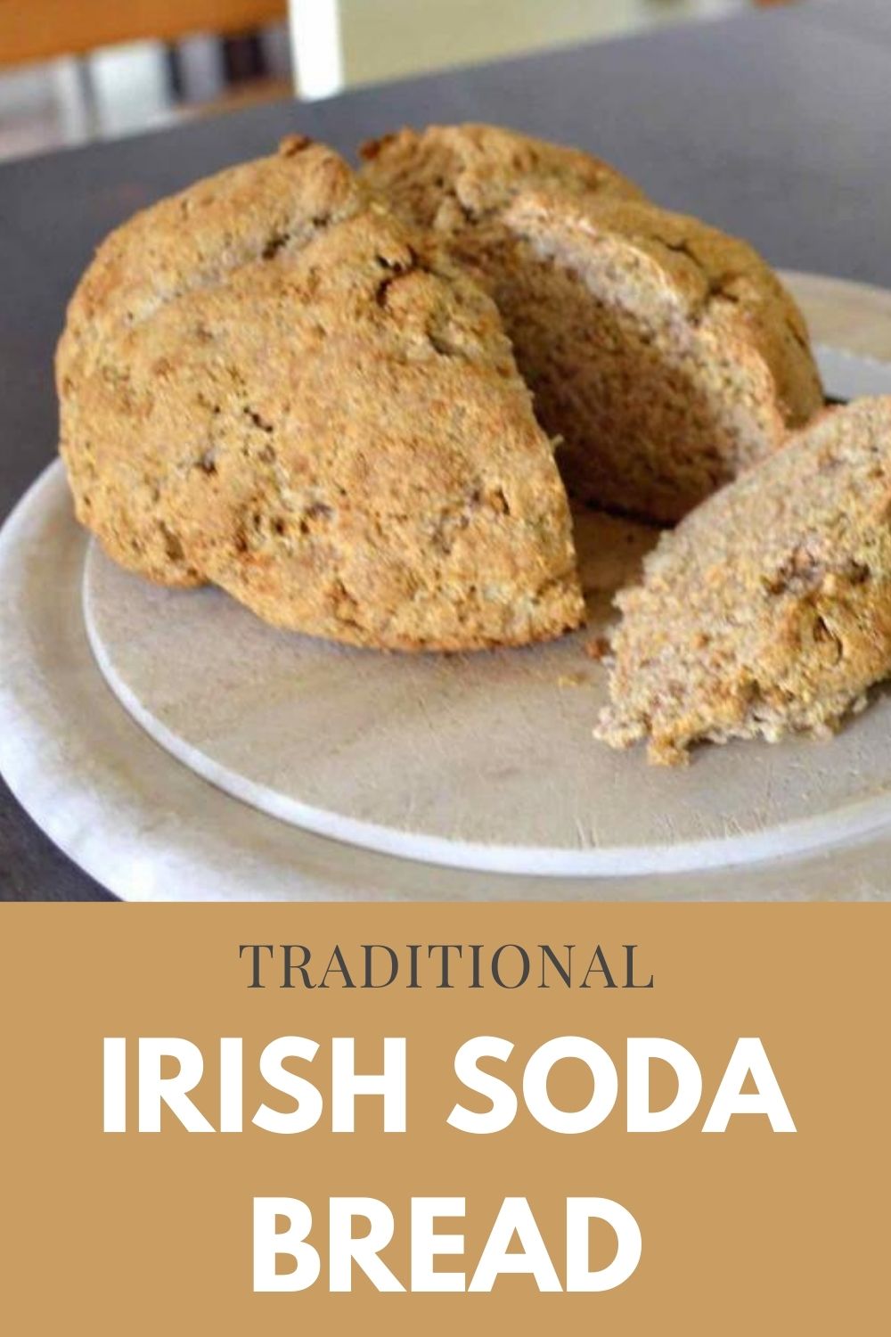 traditional irish brown soda bread graphic