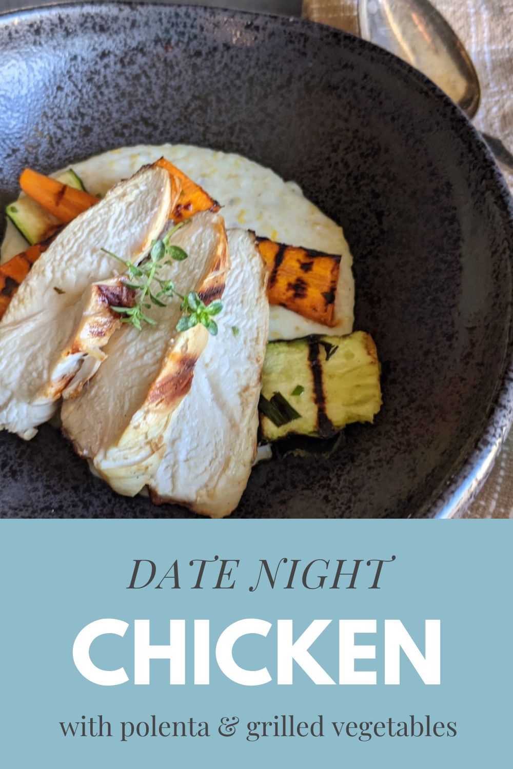 Date Night Chicken recipe graphic