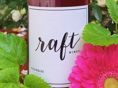 raft wines counoise label