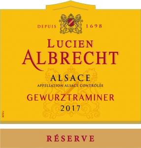 Lucien Albrecht Gewurztraminer label