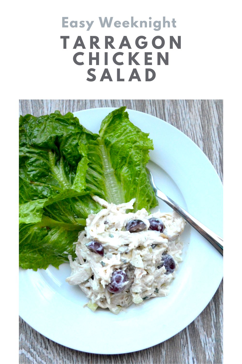 Tarragon Chicken Salad Recipe Graphic