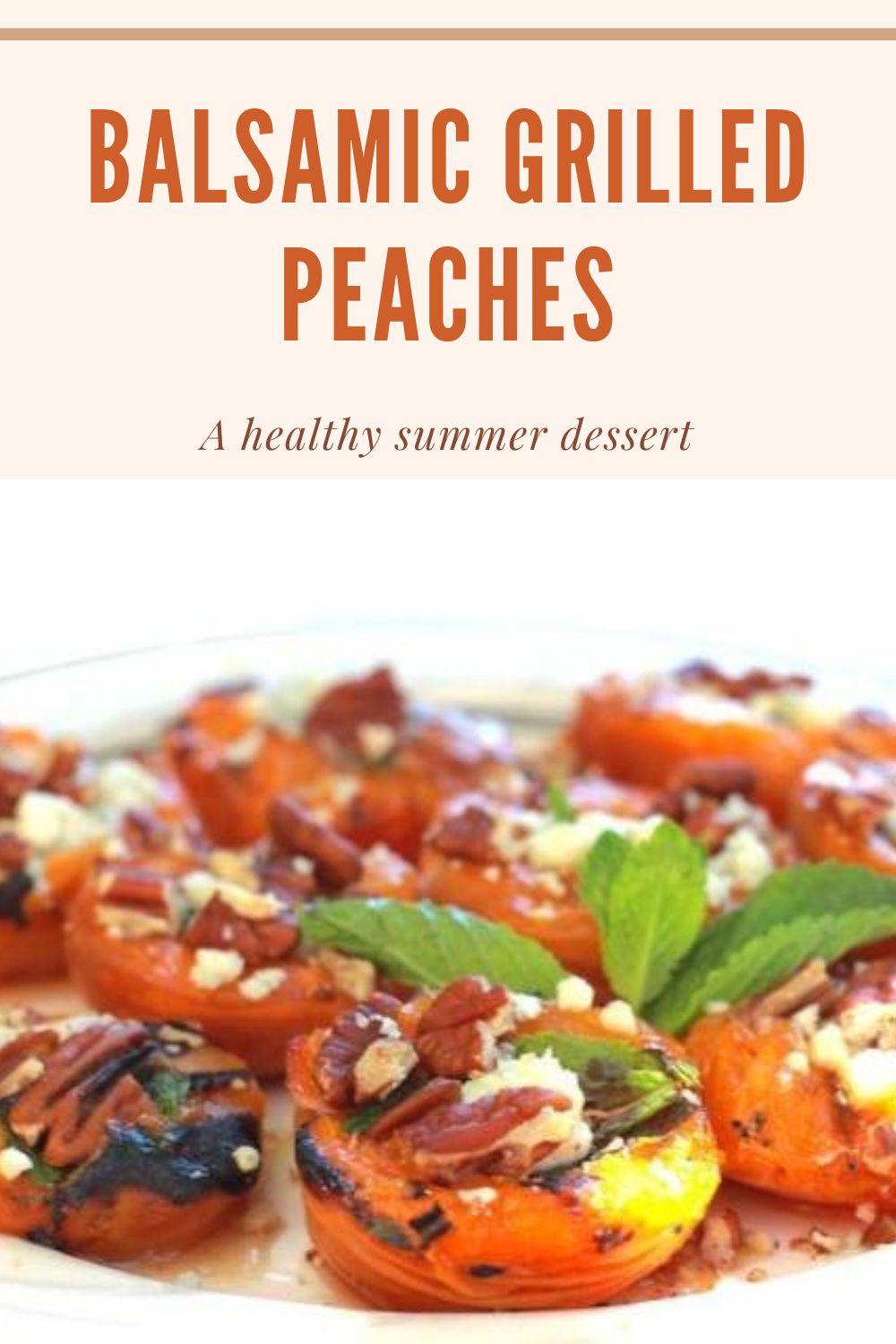 Balsamic Grilled Peaches Graphic