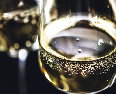 closeup on a glass of Prosecco to illustrate What is Prosecco?