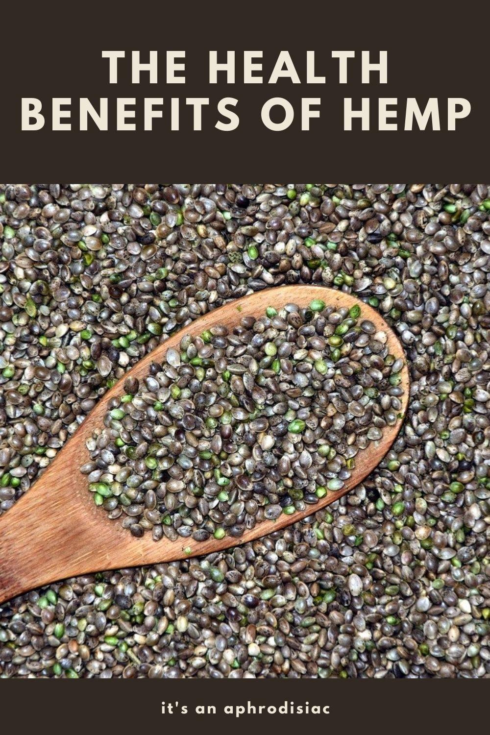 the health benefits of hemp graphic