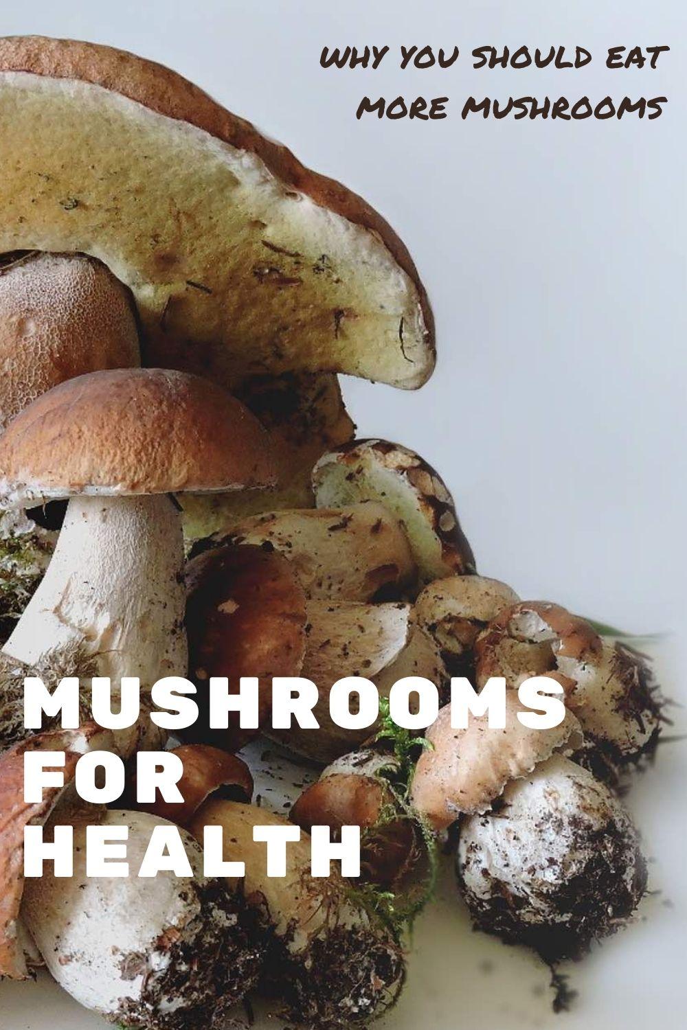 mushrooms aphrodisiac and health graphic