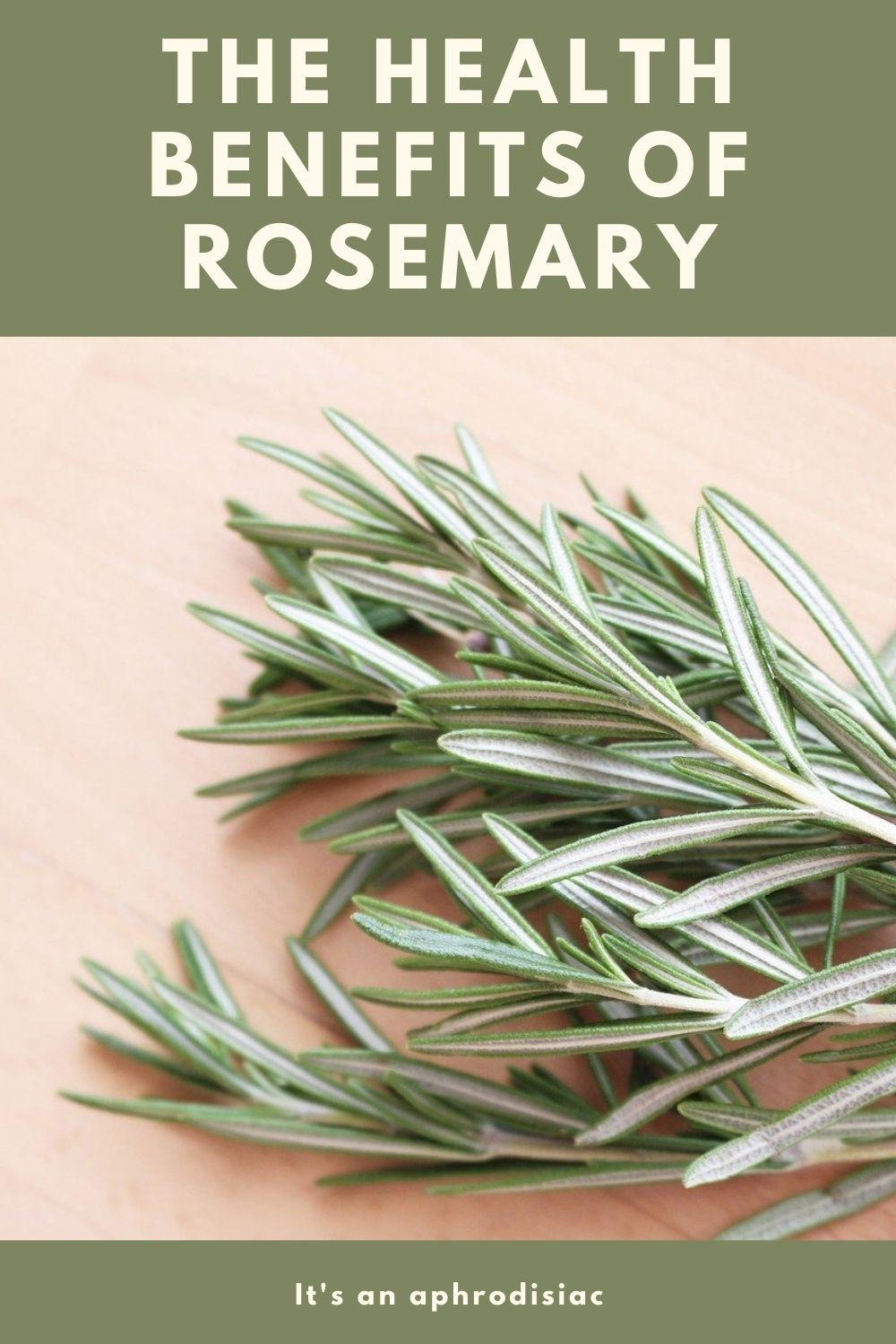 Rosemary benefits graphic