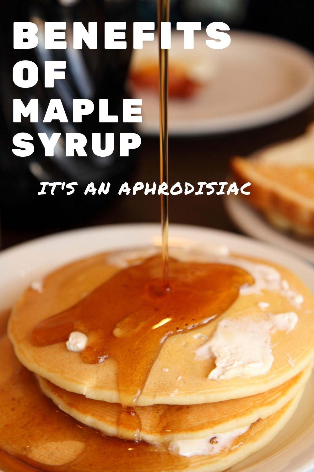 maple syrup benefits graphic